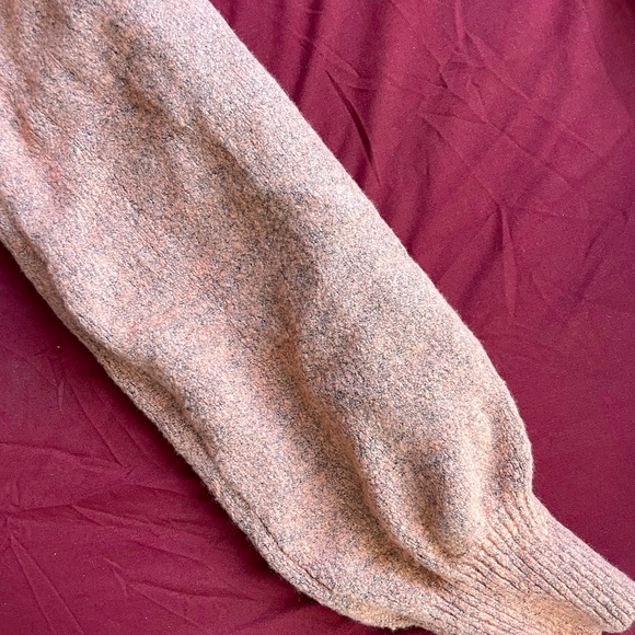 Dusty Pink Mock Neck Sweater - Picture 4 of 4